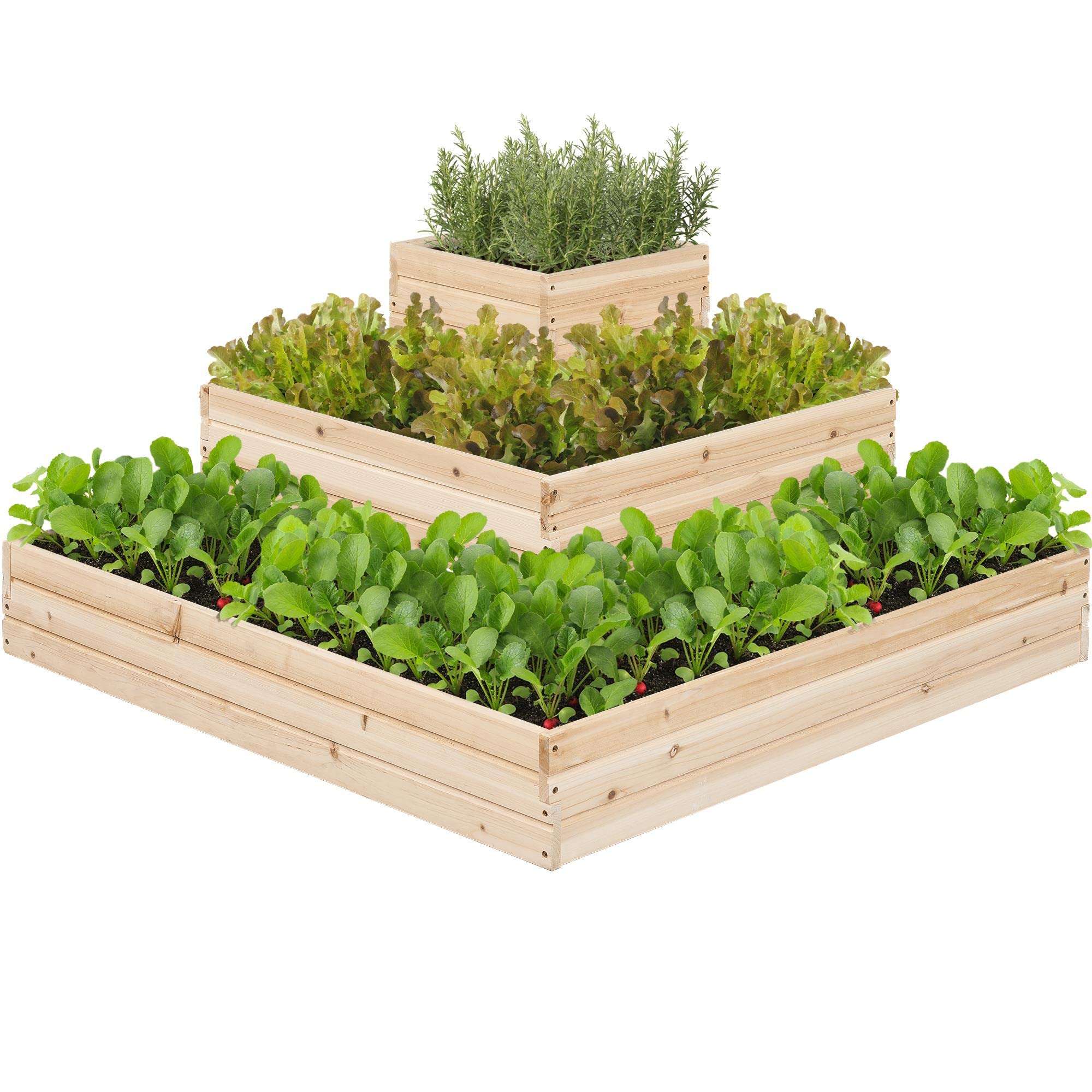 Yaheetech Wooden Raised Bed